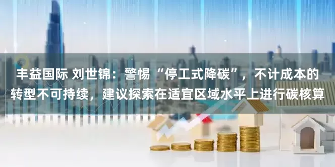 丰益国际 刘世锦：警惕 “停工式降碳”，不计成本的转型不可持续，建议探索在适宜区域水平上进行碳核算